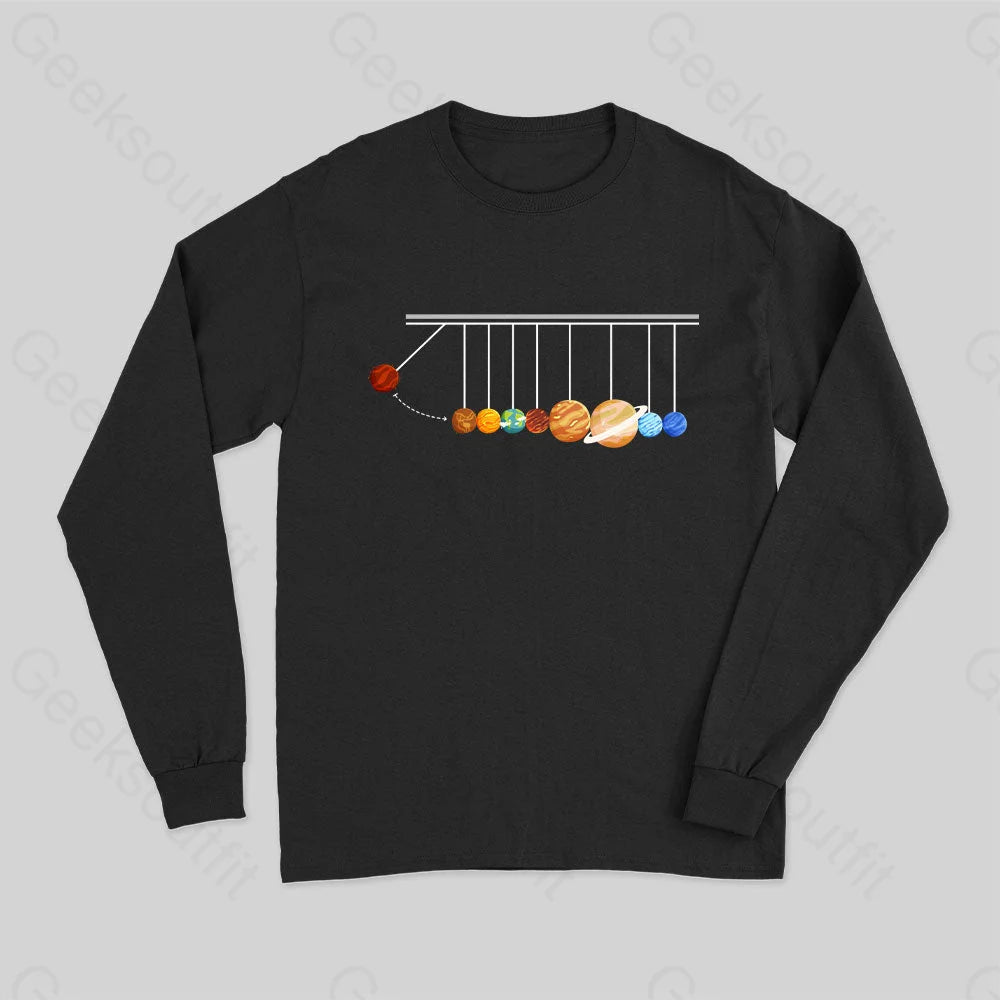 Planetary Physics Experiment Long Sleeve T-Shirt Black / S