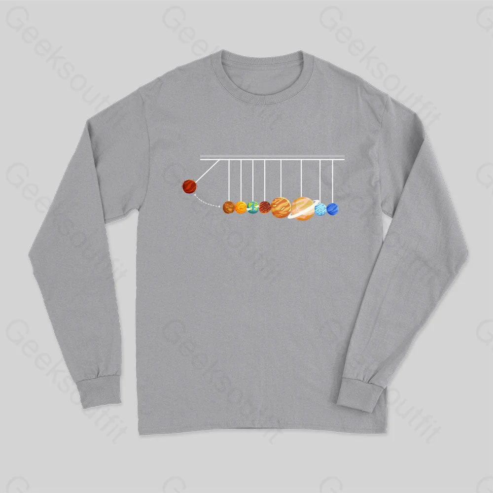 Planetary Physics Experiment Long Sleeve T-Shirt Grey / S