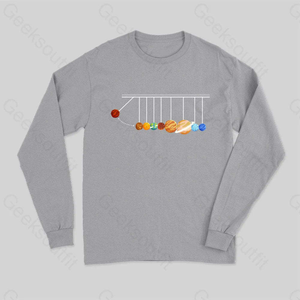 Planetary Physics Experiment Long Sleeve T-Shirt Grey / S