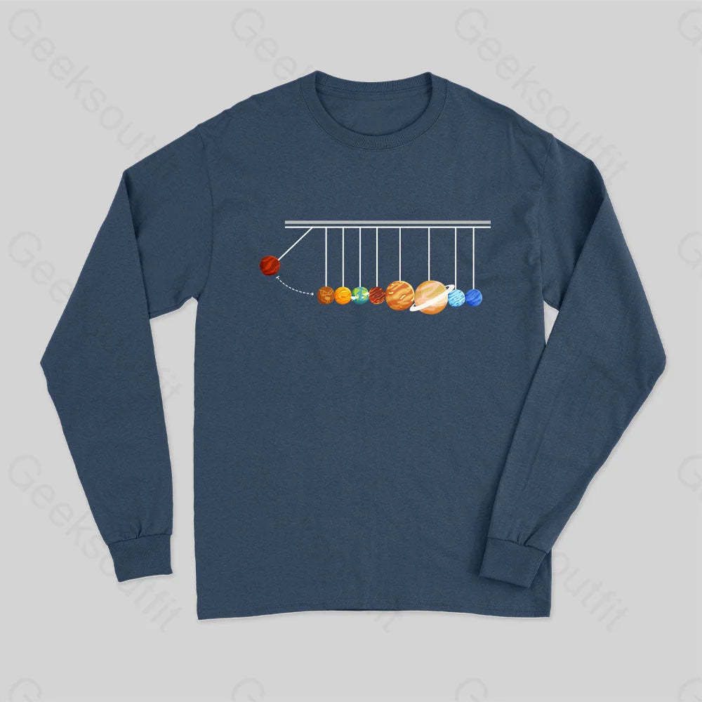 Planetary Physics Experiment Long Sleeve T-Shirt Navy / S
