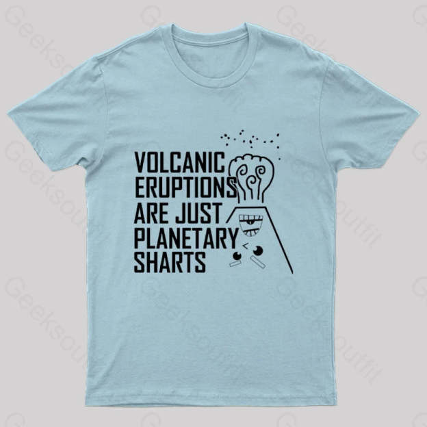 Planetary Sharts Geek T-Shirt Light Blue / S