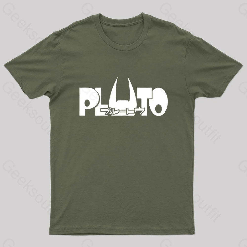 Pluto Geek T-Shirt Army Green / S