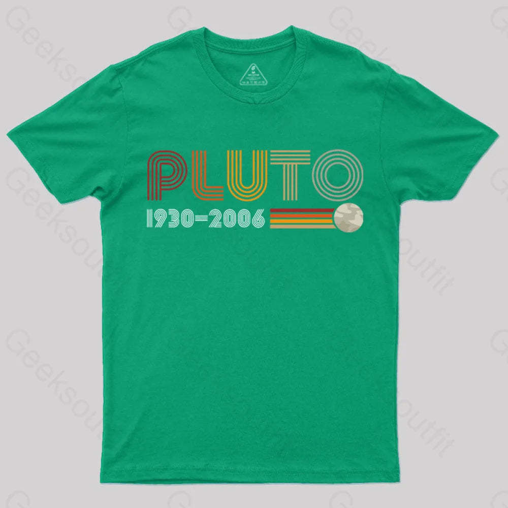 Pluto Nerd T-Shirt Green / S