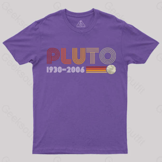 Pluto Nerd T-Shirt Purple / S
