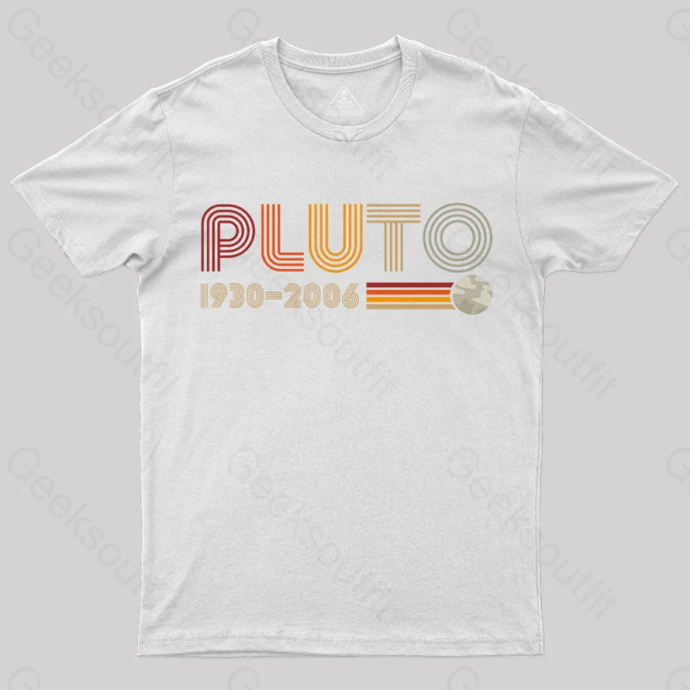 Pluto Nerd T-Shirt White / S