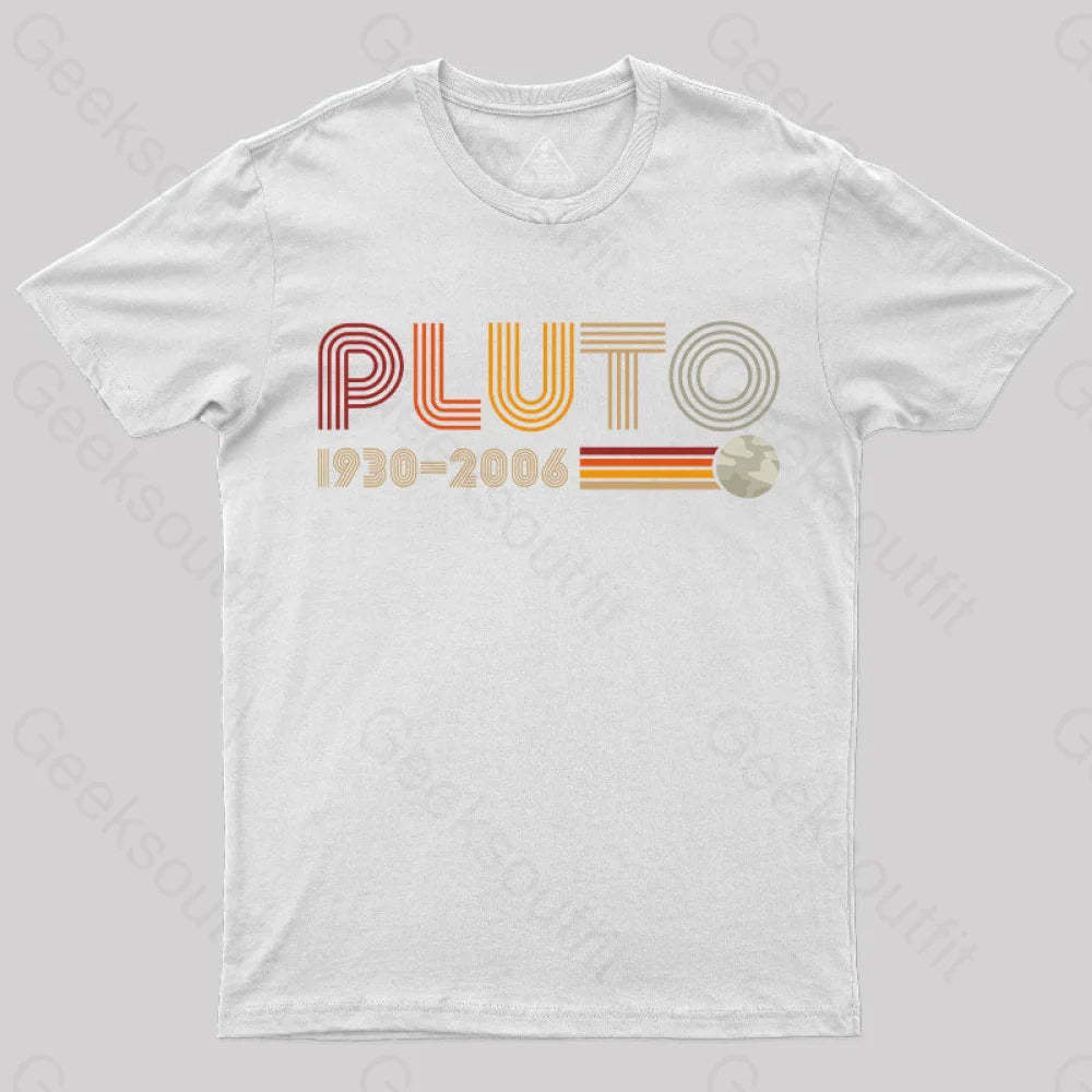 Pluto Nerd T-Shirt White / S