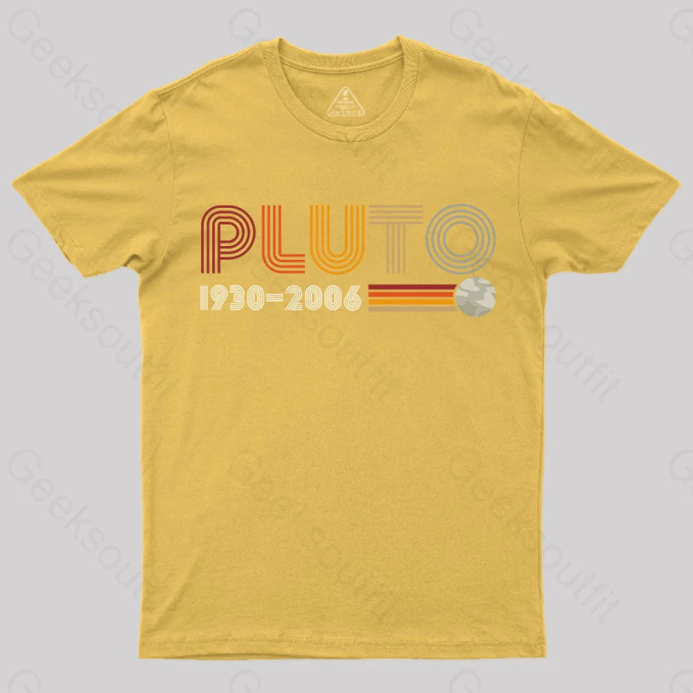 Pluto Nerd T-Shirt Yellow / S