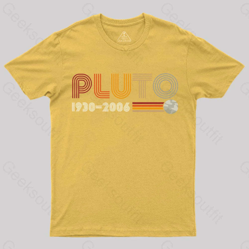 Pluto Nerd T-Shirt Yellow / S