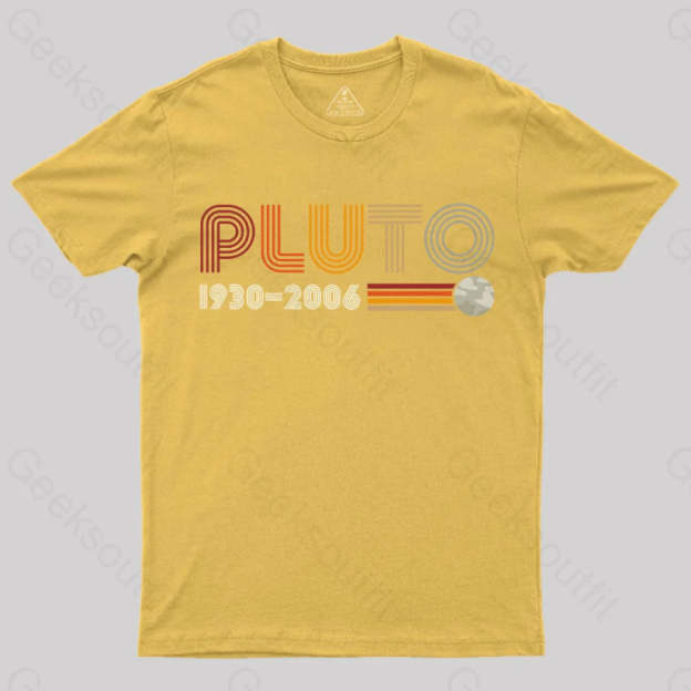 Pluto Nerd T-Shirt Yellow / S