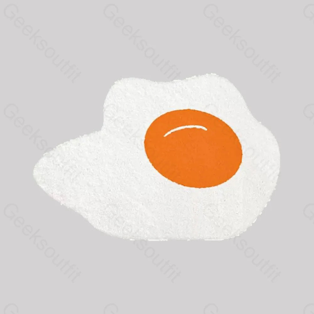 Poached Eggs Funny Imitation Wool Rug