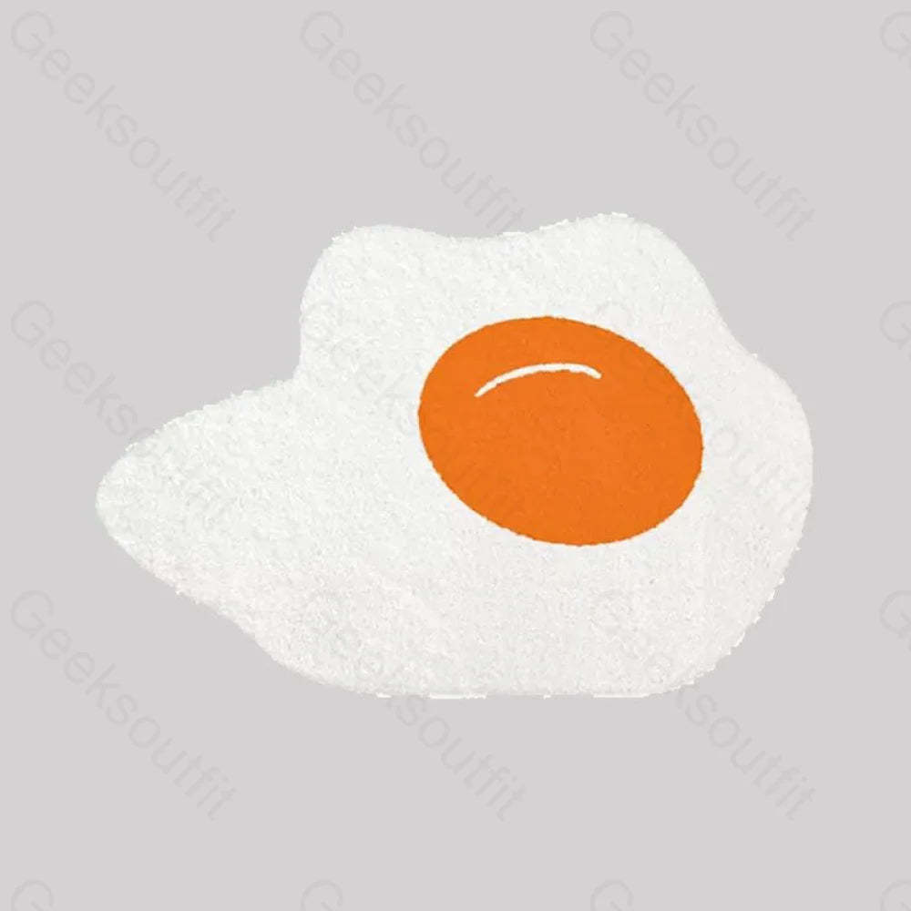 Poached Eggs Funny Imitation Wool Rug
