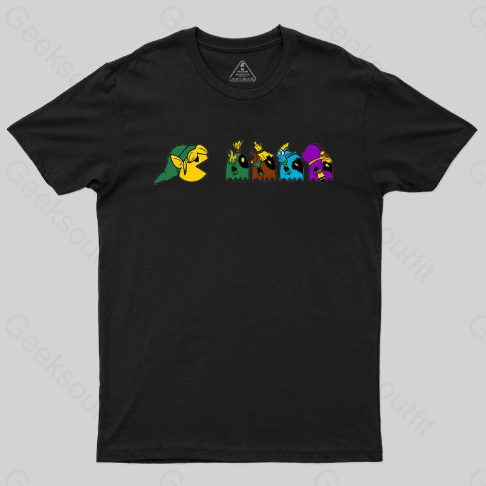 Poe In A Row T-Shirt Black / S