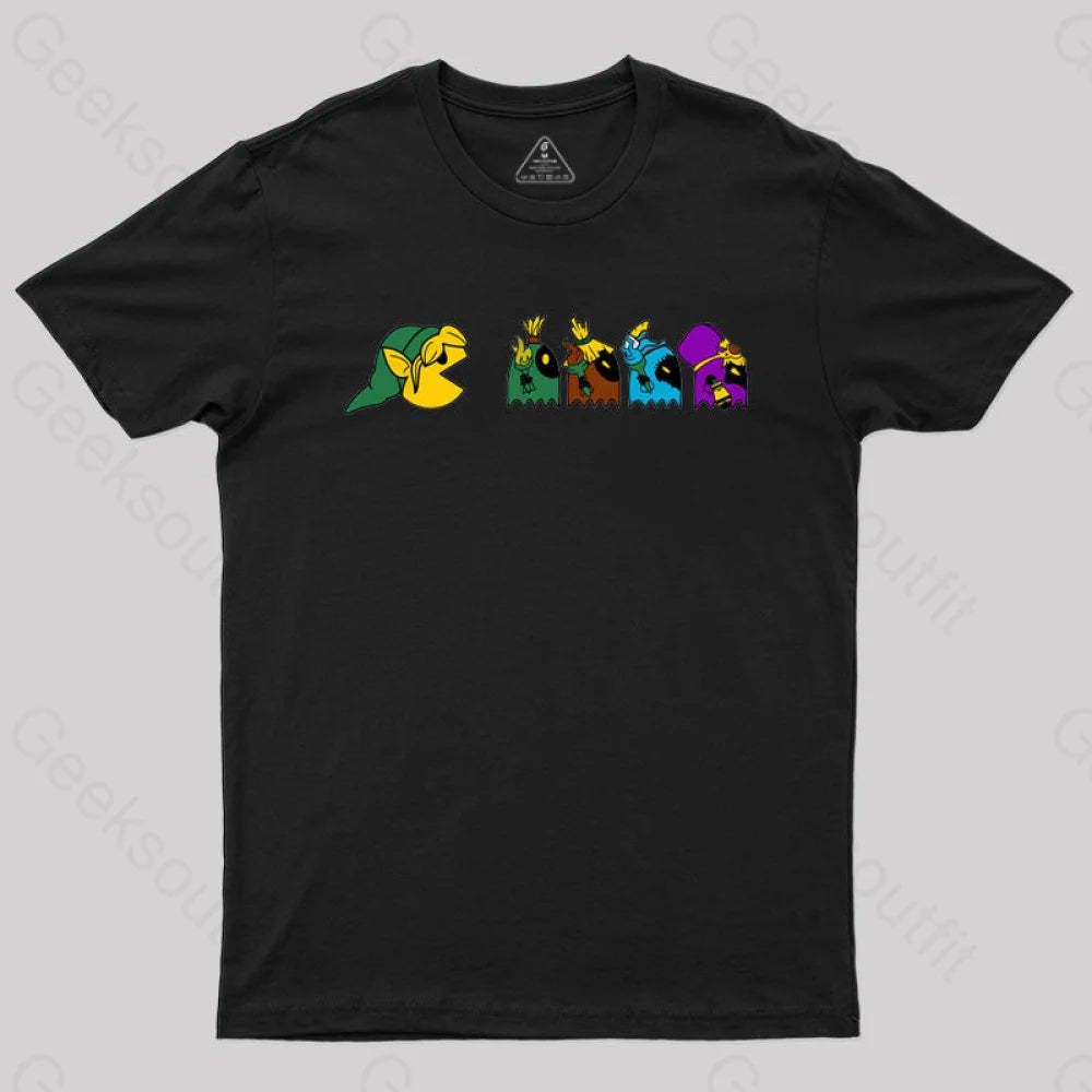 Poe In A Row T-Shirt Black / S