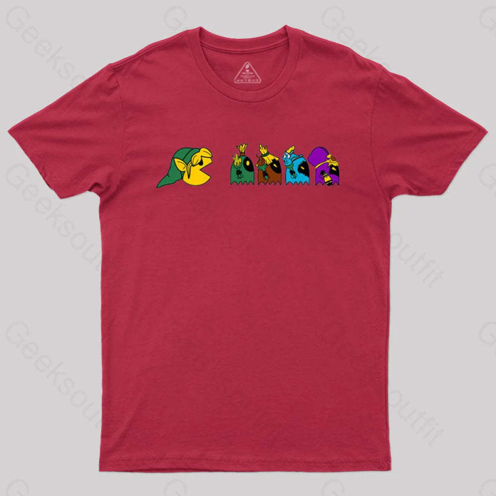 Poe In A Row T-Shirt Red / S