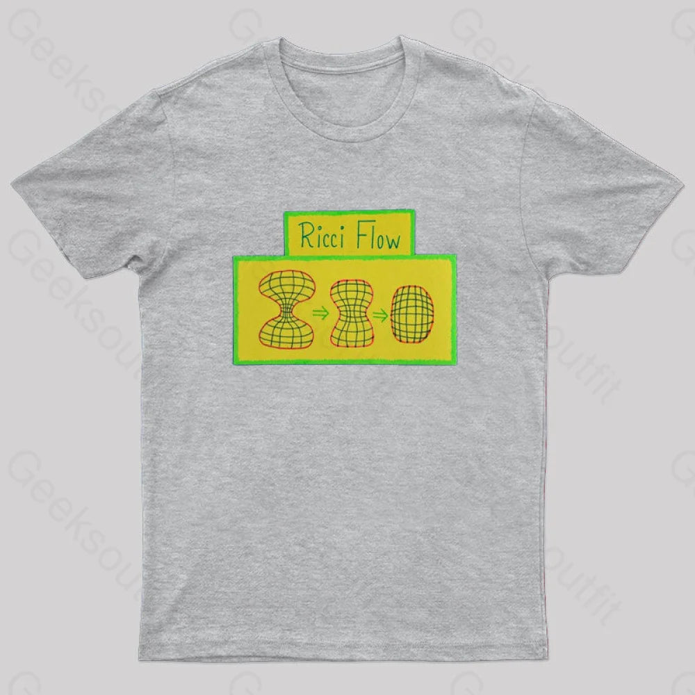 Poincare Conjecture And Ricci Flow T-Shirt Grey / S