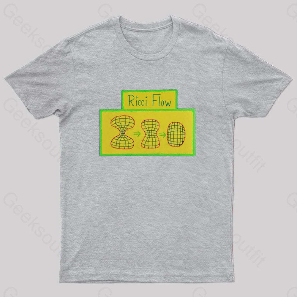 Poincare Conjecture And Ricci Flow T-Shirt Grey / S