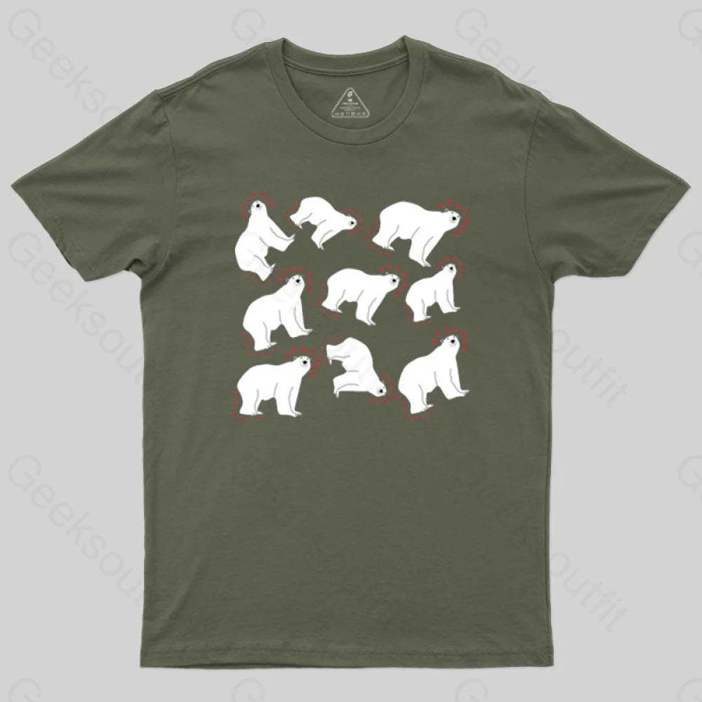 Polar Bears and Dipoles T-shirt - Geeksoutfit