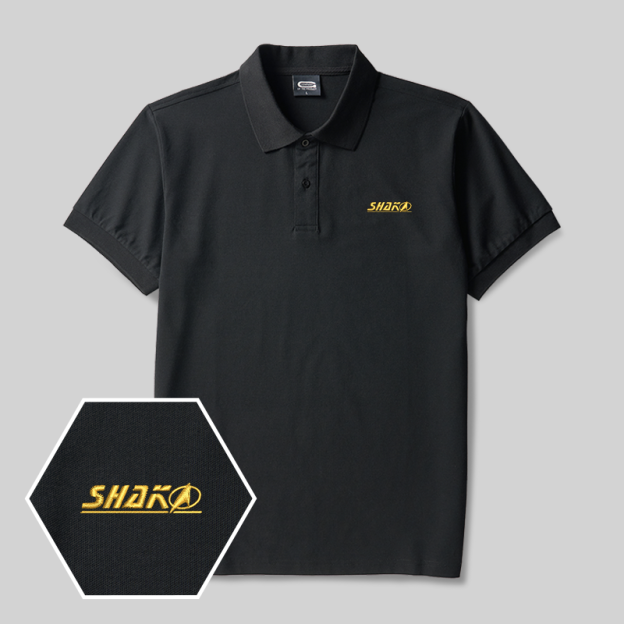 Scifi Spaceship Geek Embroidered Polo Shirt