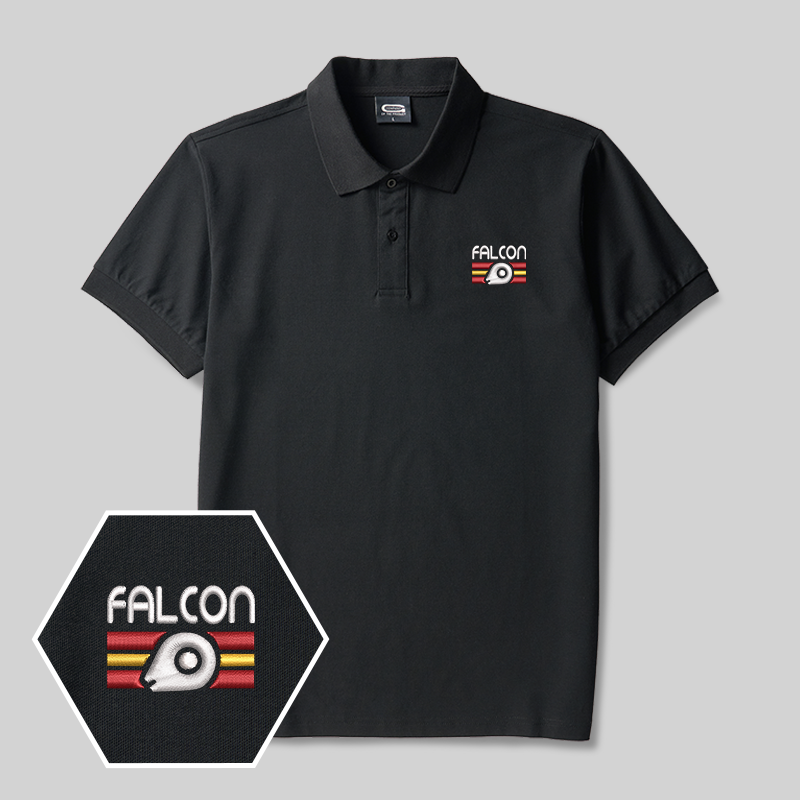 Falcon Geek Embroidered Polo Shirt