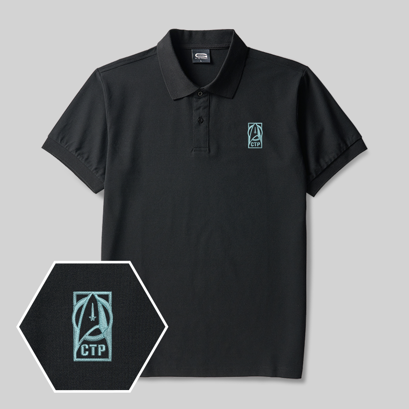 CTP Scifi Geek Embroidered Polo Shirt
