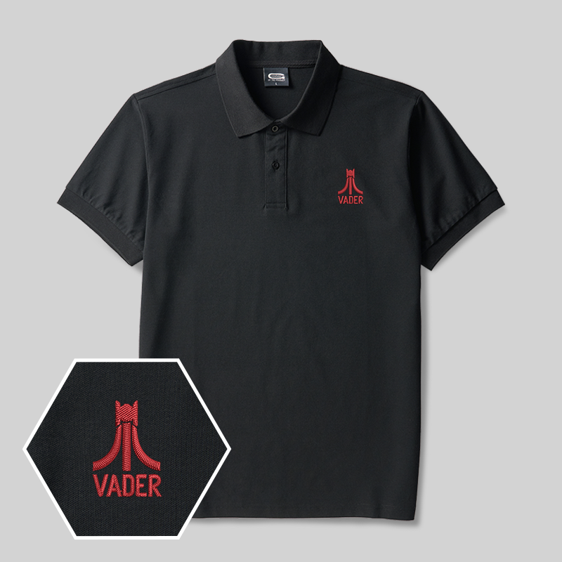 Vader Geek Embroidered Polo Shirts