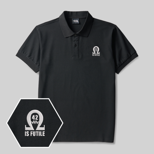 The Final Answer Geek Embroidered Polo Shirts