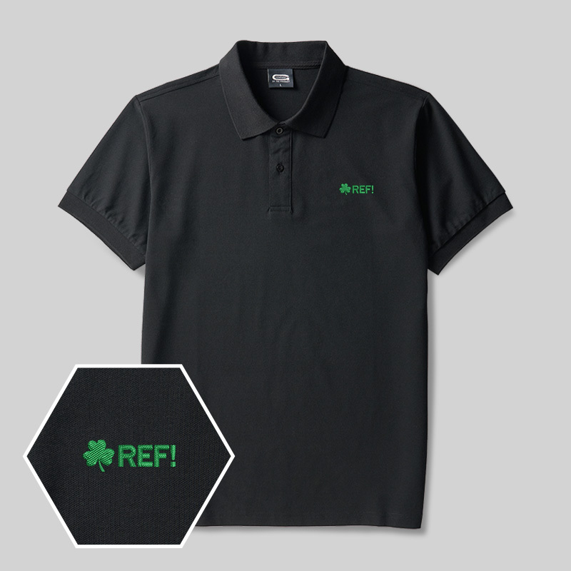 REF Geek Embroidered Polo Shirts