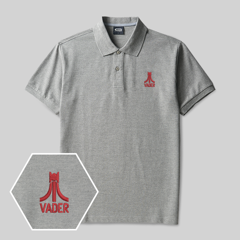 Vader Geek Embroidered Polo Shirts