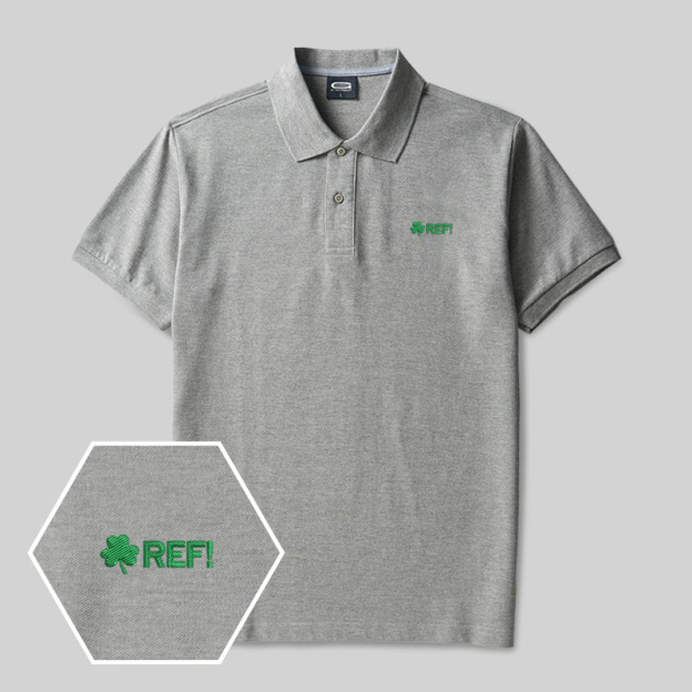 REF Geek Embroidered Polo Shirts