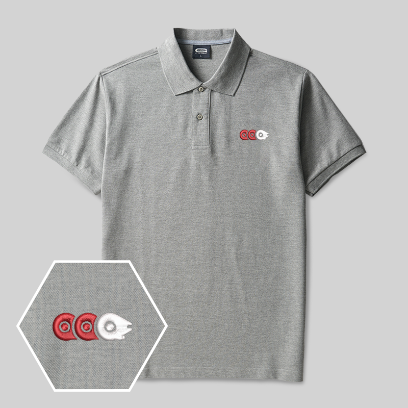 Millennium Falcon Geek Embroidered Polo Shirts