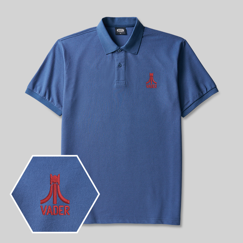 Vader Geek Embroidered Polo Shirts