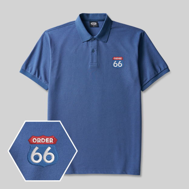 Order 66 Geek Embroidered Polo Shirts