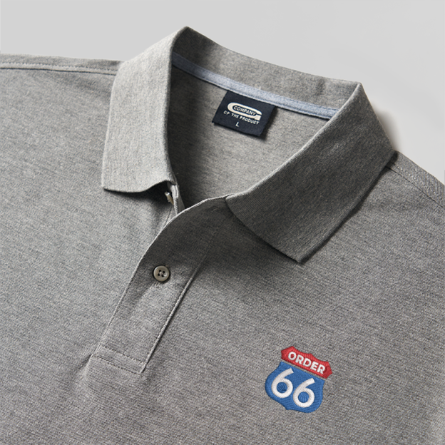 Order 66 Geek Embroidered Polo Shirts