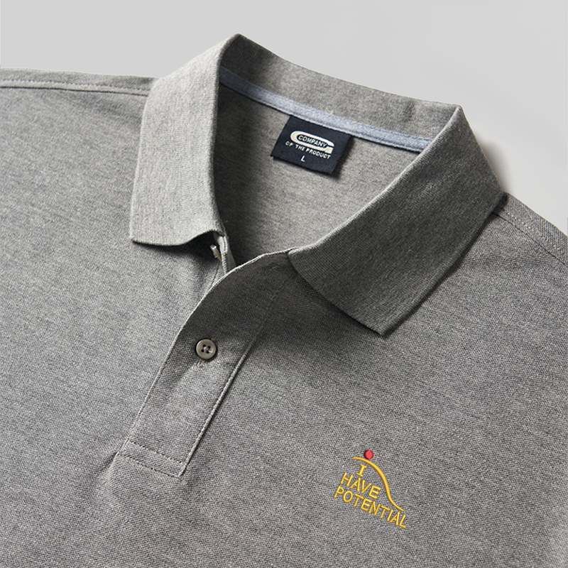 I Have Potential Geek Embroidered Polo Shirts