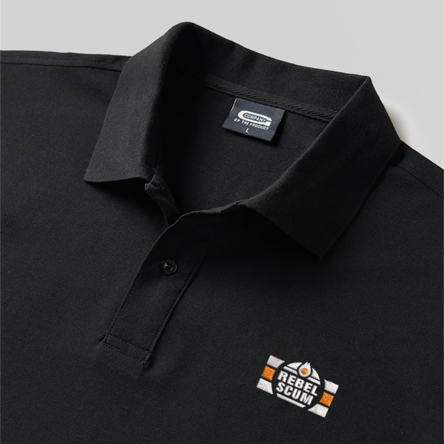 Rebel Scum Geek Embroidered Polo Shirt