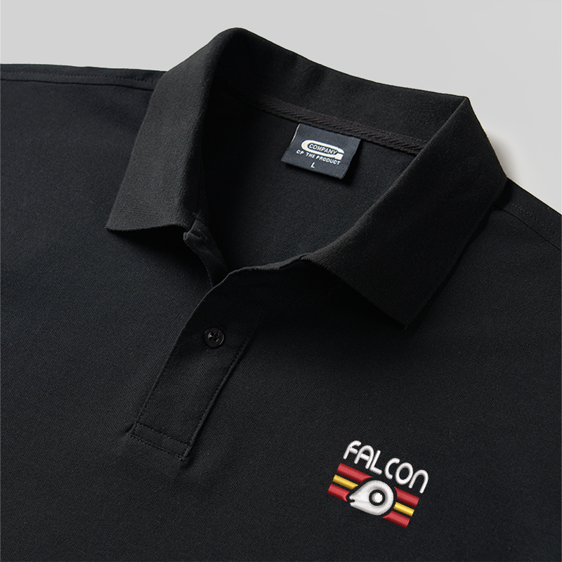 Falcon Geek Embroidered Polo Shirt