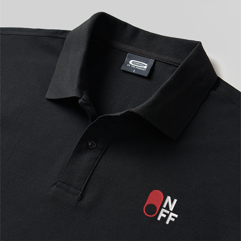 Switch Funny Geek Embroidered Polo Shirt