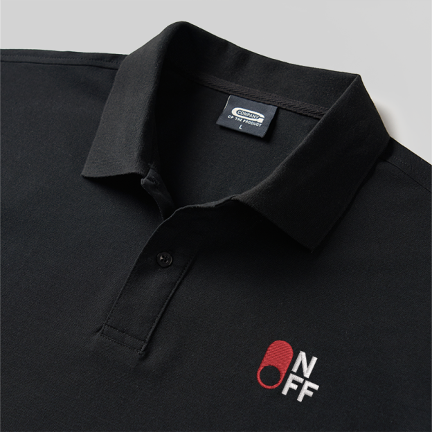 Switch  Funny Geek Embroidered Polo Shirt