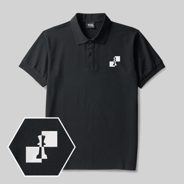 Link & Sync Geek Embroidered Polo Shirt