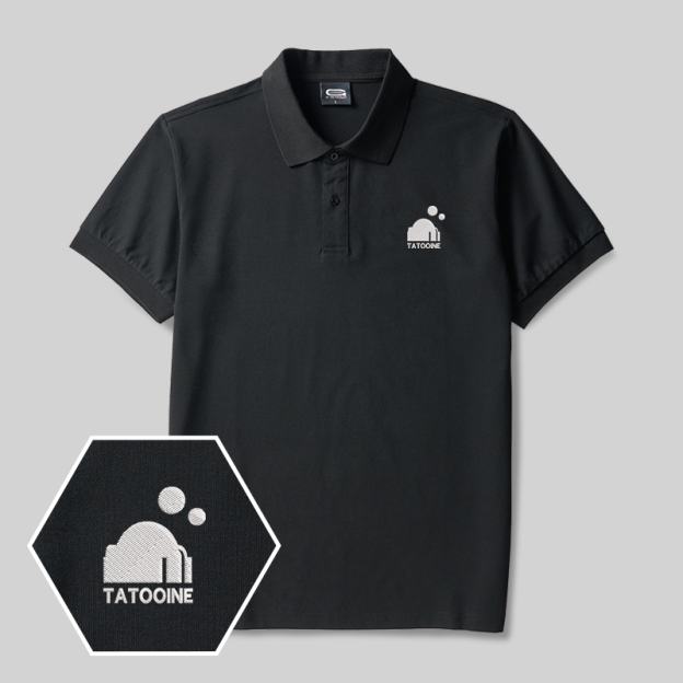 Tatooine Geek Embroidered Polo Shirts