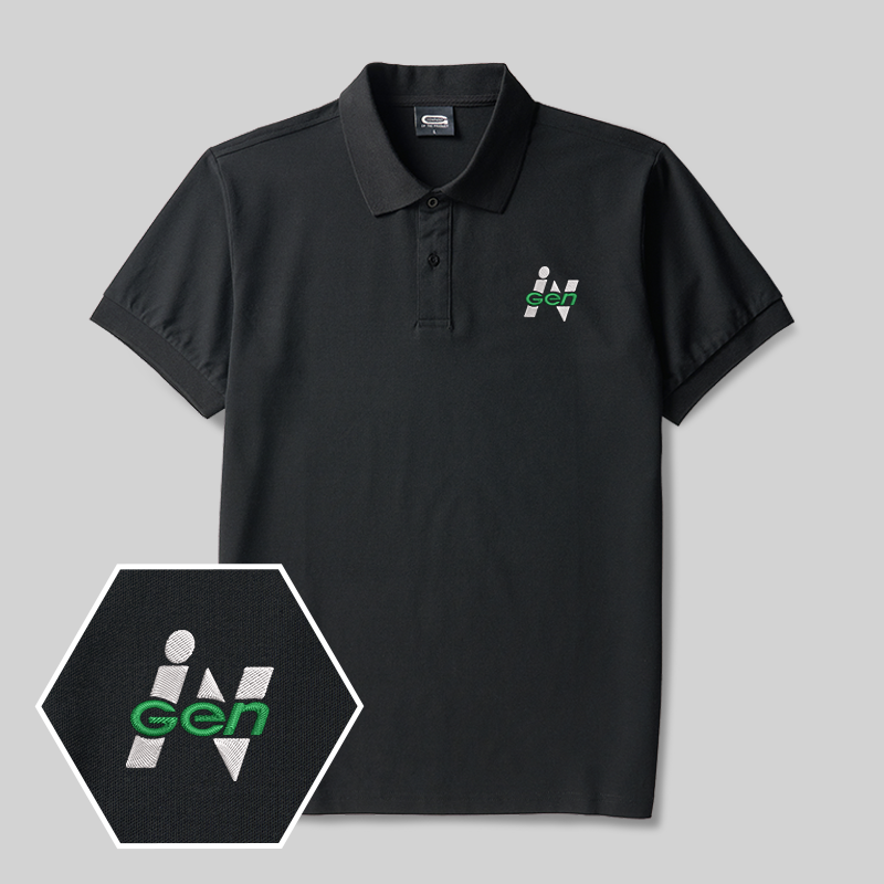 Gen Geek Embroidered Polo Shirts