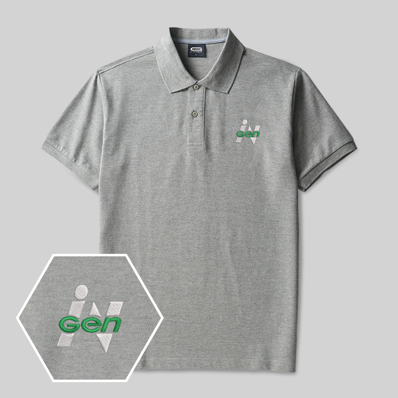 Gen Geek Embroidered Polo Shirts