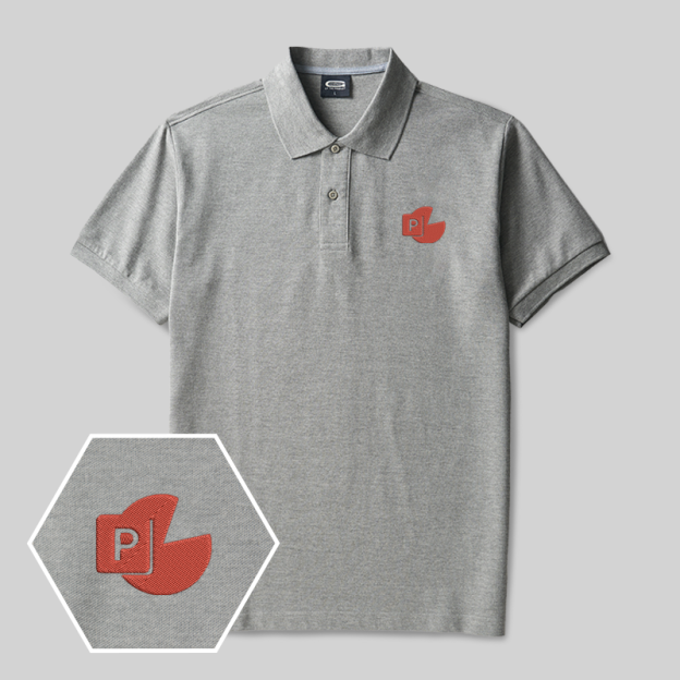 PAC MAN Geek Embroidered Polo Shirts