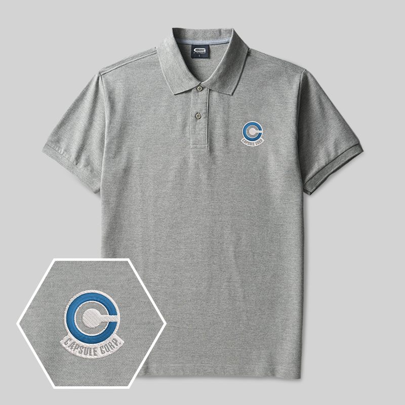 EcoTech Geek Embroidered Polo Shirt