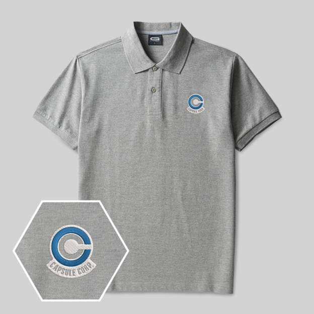 EcoTech Geek Embroidered Polo Shirt