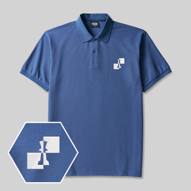Link & Sync Geek Embroidered Polo Shirt