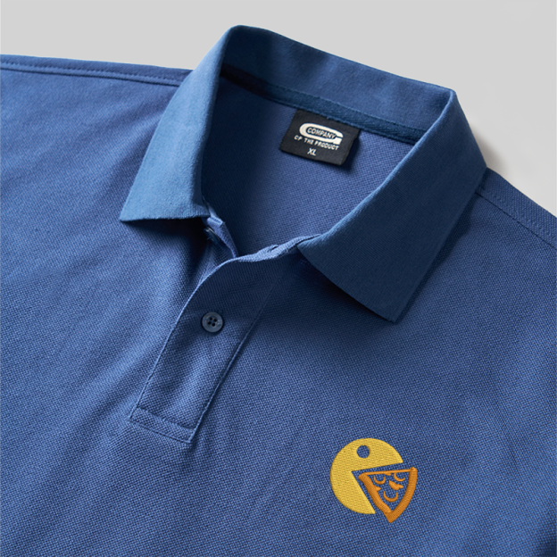 Pizza Pac Geek Embroidered Polo Shirt