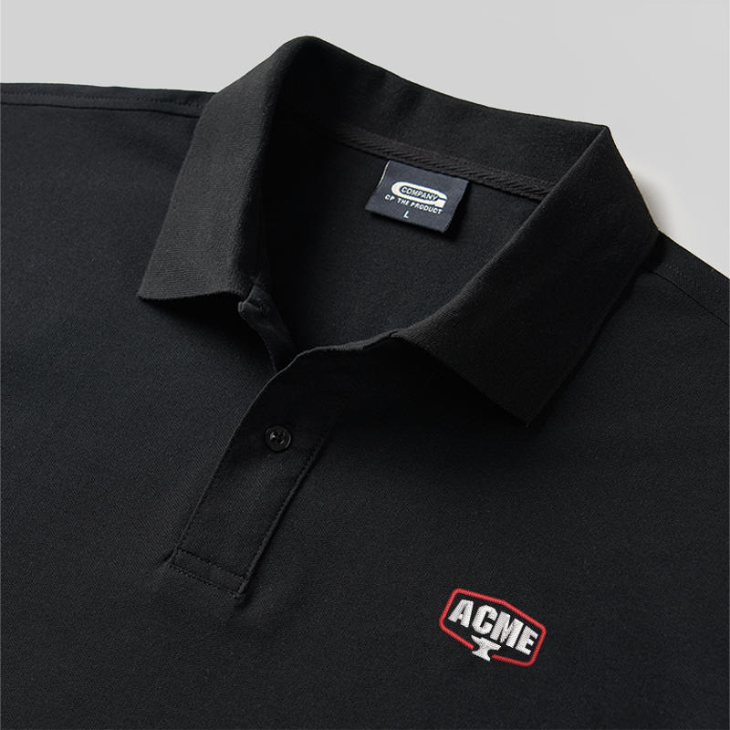 ACME Geek Embroidered Polo Shirts