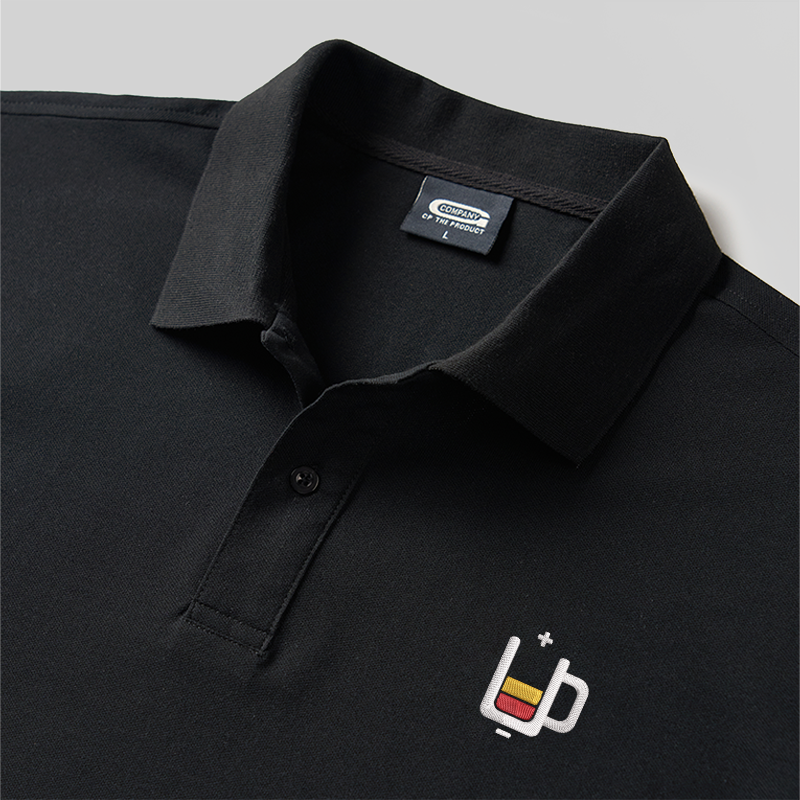 Luminous Logo Geek Embroidered Polo Shirts