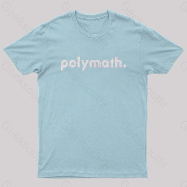 Polymath Geek T-Shirt Light Blue / S